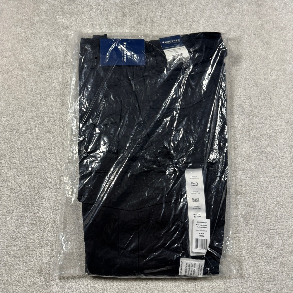 Propper Tactical Pants Men 30x30 Black Uniform Cargo F52512500130X30‎ New NWT